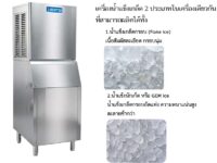 เครื่องทำน้ำแข็งเกล็ดสองประเภท Flake Ice 168 กก./วัน GEM Ice 120กก./วัน รุ่น NT.FG285MF (s)